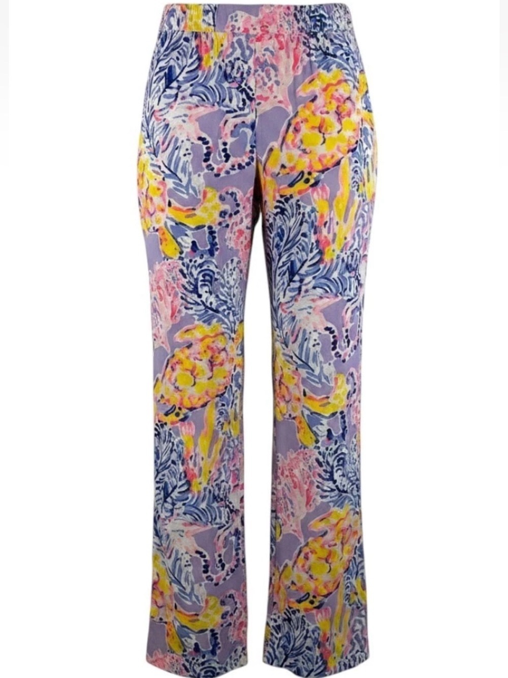 Lilly Pulitzer Bal Harbour Palazzo Beach Pants Lilac Verbena So Snappy